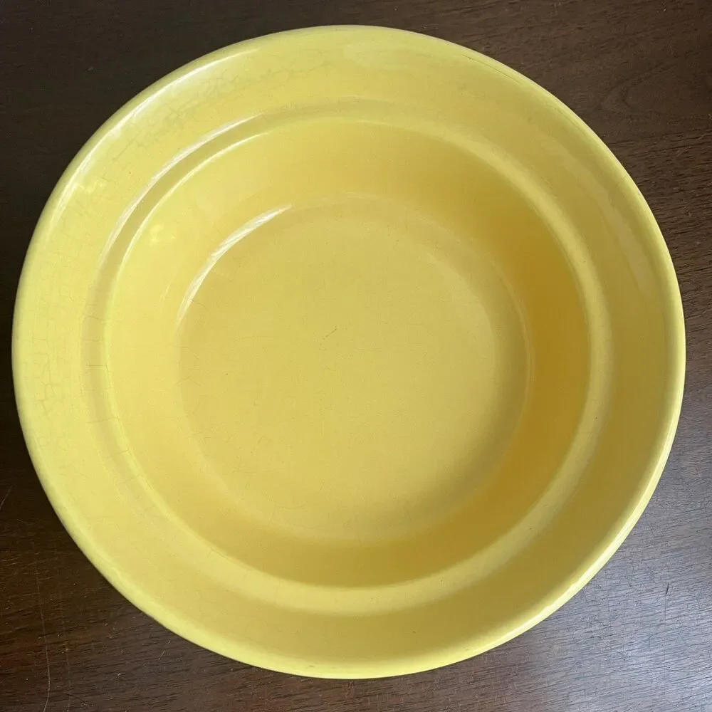 Miramar of CA  #801 Yellow Ovenproof Dish w Lid MCM Vintage 60s